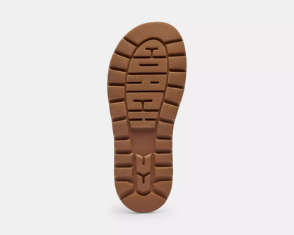 Brynn Slide Sandal In Crystal Signature Jacquard