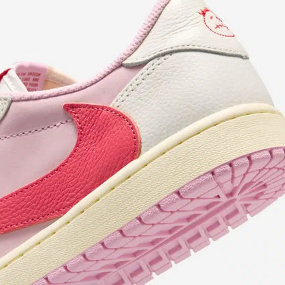 Air Jordan 1 Retro Low OG SP Travis Scott "Sail Tropical Pink"